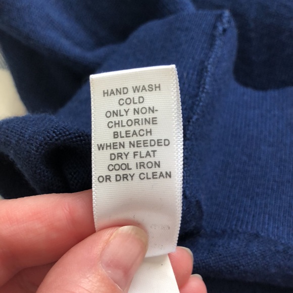 Merino wool sweater with faux leather piping and half zip - Picture 10 of 12